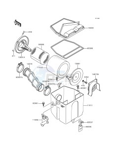 KLF 300 B [BAYOU 300] (B1-B4) [BAYOU 300] drawing AIR FILTER-- KLF300-B1- -