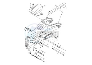 YZF R1 1000 drawing REAR ARM