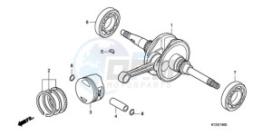 PES125R9 France - (F / CMF STC 2F) drawing CRANKSHAFT/PISTON