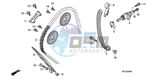 CAM CHAIN/TENSIONER