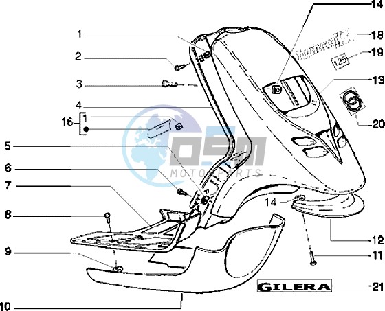 Front shield-Footboard-Spoiler