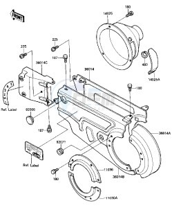 KLT 250 C [PRAIRIE] (C2-C3) [PRAIRIE] drawing CHAIN CASE -- 84-85 C2_C3- -