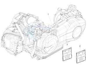 125 4T 3V ie Primavera (EMEA) (Ch, IT) drawing Engine, assembly