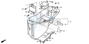 NH90 drawing LUGGAGE BOX