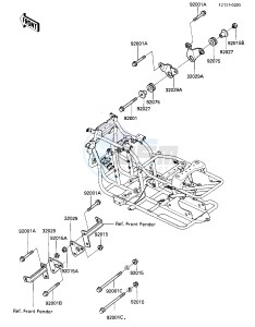 KLF 185 A [BAYOU 185] (A2-A4) [BAYOU 185] drawing FRAME FITTINGS