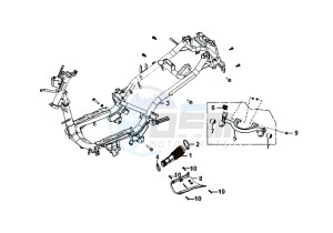 FIDDLE II 50 (25 KM/H) (AF05W4-NL) (E4) (L8-M0) drawing FRAME BODY ENGINE MOUNT / FIDDLE II 50 (25 KM/H) (AF05W4-NL) (E4) (L8-M0)