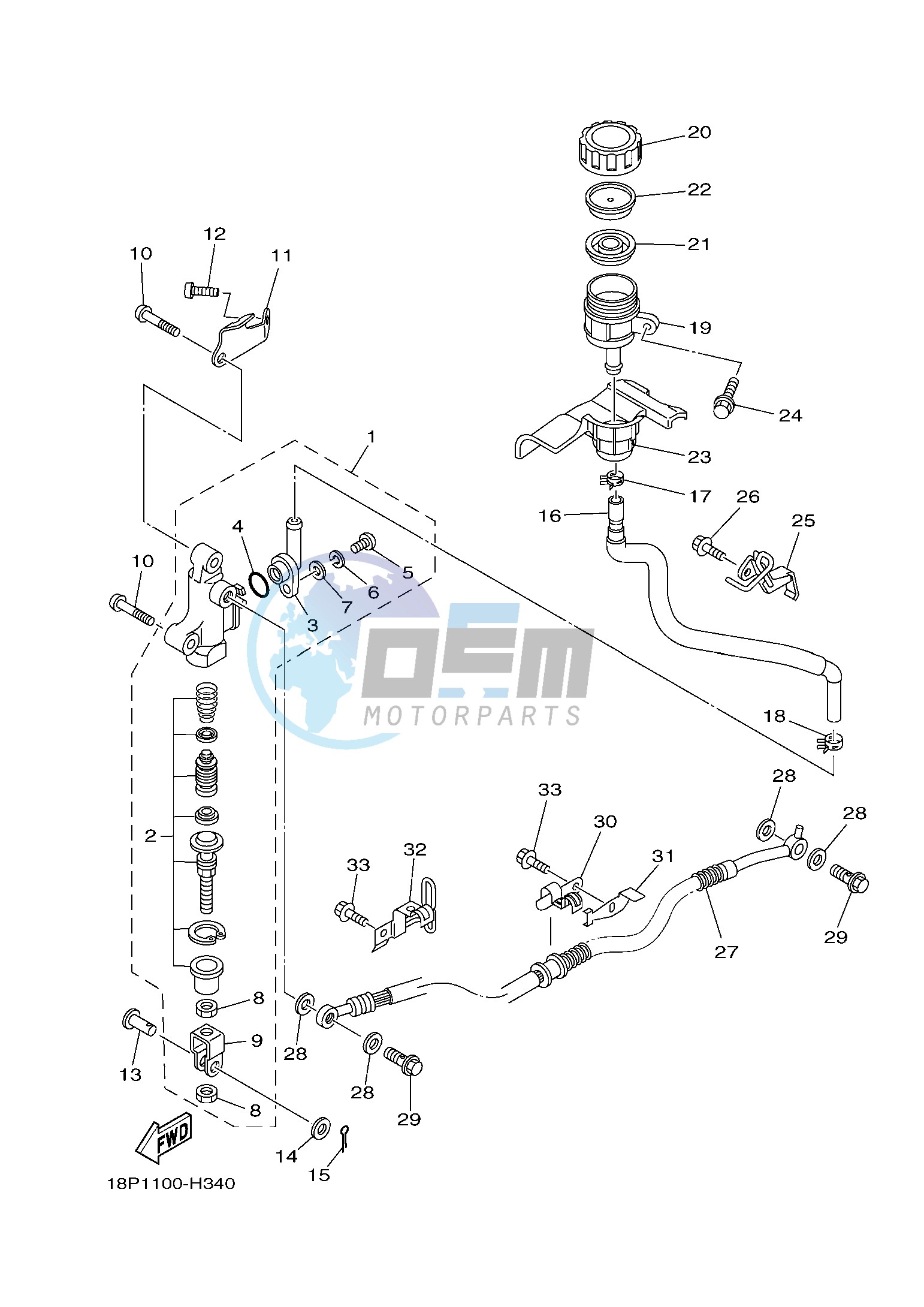 REAR MASTER CYLINDER