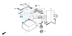 SH150S 125 drawing BATTERY