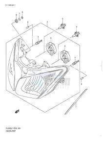 DL 650 V-STROM EU-UK drawing HEADLAMP