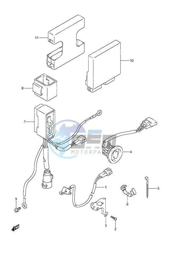 PTT Switch/Engine Control Unit