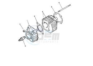 YM BREEZE 50 drawing CYLINDER HEAD