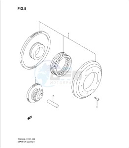 SV650/S drawing STARTER CLUTCH