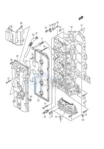 DF 175 drawing Cylinder Head