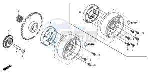 ANF125 drawing STARTING CLUTCH