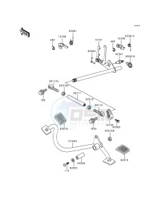 KZ 1000 P [POLICE 1000] (P15-P19) [POLICE 1000] drawing GEAR CHANGE MECHANISM