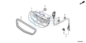 VFR800XH 2ED - (2ED) drawing CAMSHAFT/VALVE (REAR)