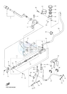 XVS950CUD-A XV950 ABS XV950 R-SPEC (BS58) drawing REAR MASTER CYLINDER