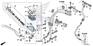 VT750C2SE Shadow - VT750C2S-E UK - (E) drawing FRONT BRAKE MASTER CYLINDER (VT750C2S)