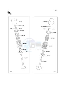 KLX 300 A [KLX300R] (A6F-A7A) A6F drawing VALVE-- S- -