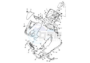 YP MAJESTY 125 drawing FRONT BODY