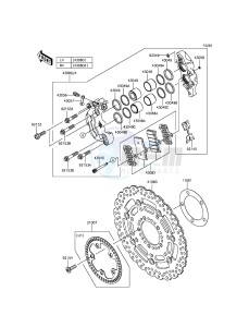 Z800 ABS ZR800DFF UF (UK FA) XX (EU ME A(FRICA) drawing Front Brake