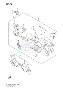 DL1000 (E3-E28) V-Strom drawing FRONT CALIPER