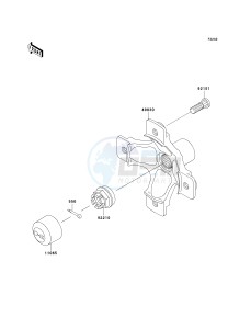 KVF 650 B [PRAIRIE 650 4X4 ADVANTAGE CLASSIC] (B2) [PRAIRIE 650 4X4 ADVANTAGE CLASSIC] drawing REAR HUB