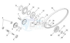 SR 50 H2O drawing Variator - Transmission final drive