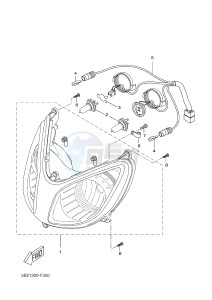 VP250 X-CITY (5B2C 5B2C 5B2C) drawing HEADLIGHT