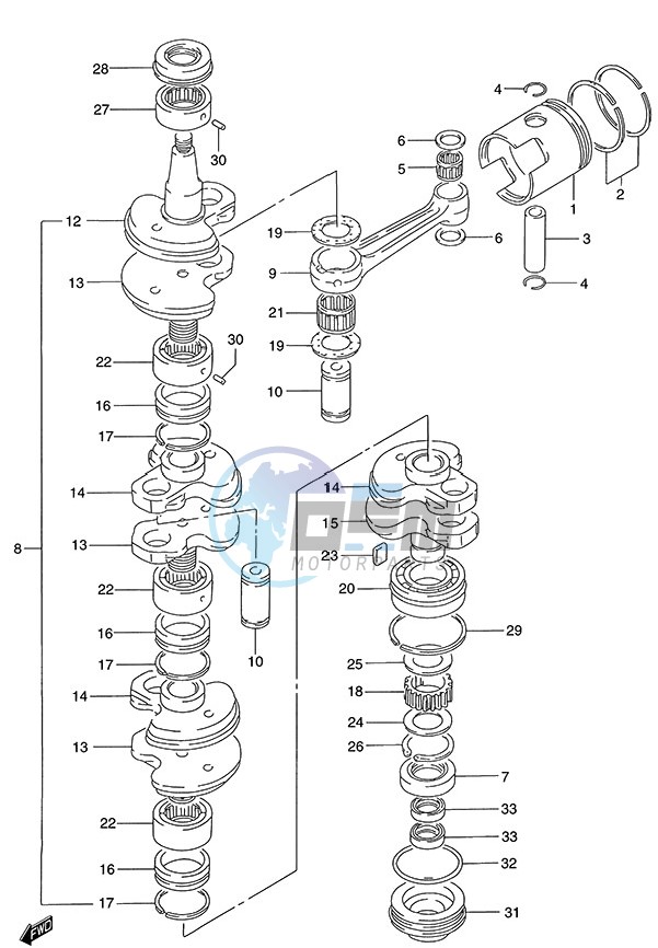 Crankshaft (1986 to 1995)