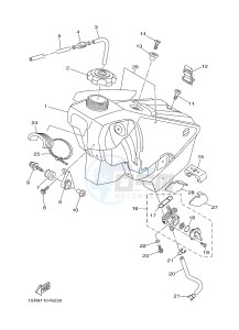 YZ125 (1SR9 1SRA 1SRB 1SRC 1SRC) drawing FUEL TANK