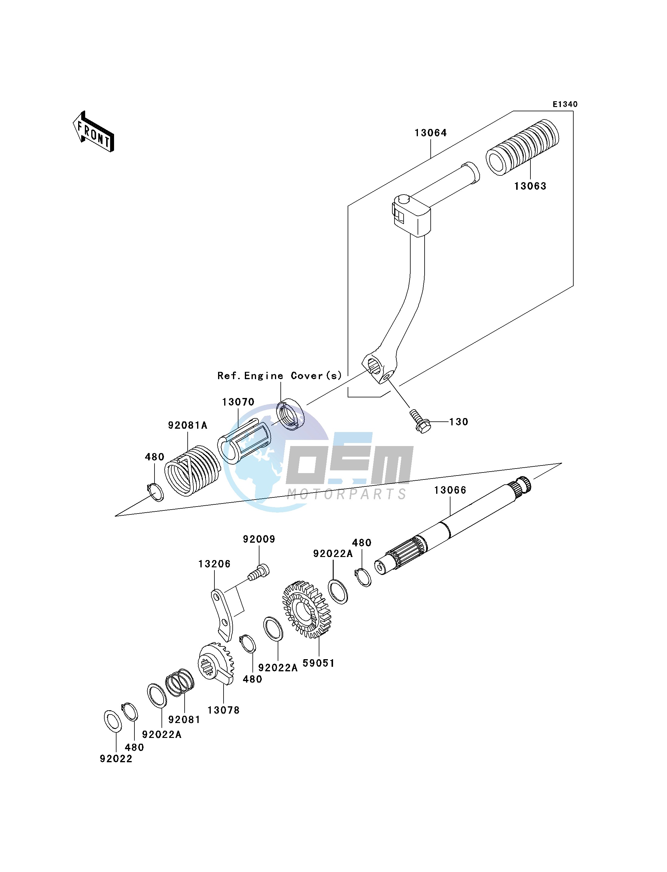 KICKSTARTER MECHANISM-- A1- -