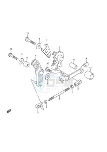 DF 9.9A drawing Throttle Control Non-Remote Control