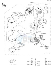 EX 250 F [NINJA 250R] (F2-F4) [NINJA 250R] drawing METER-- S- -