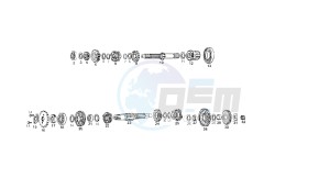 SENDA R BAJA - 125 CC 4T BAJA EU3 drawing GEAR BOX