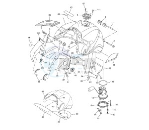 FZ1 1000 drawing FUEL TANK