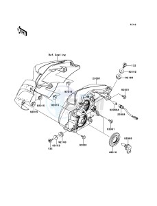 ER-6n ABS ER650DBF XX (EU ME A(FRICA) drawing Headlight(s)