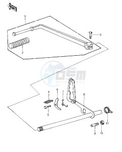 KZ 1000 A [KZ1000] (A1-A2A) [KZ1000] drawing GEAR CHANGE MECHANISM -- 77-78 A1_A2_A2A- -