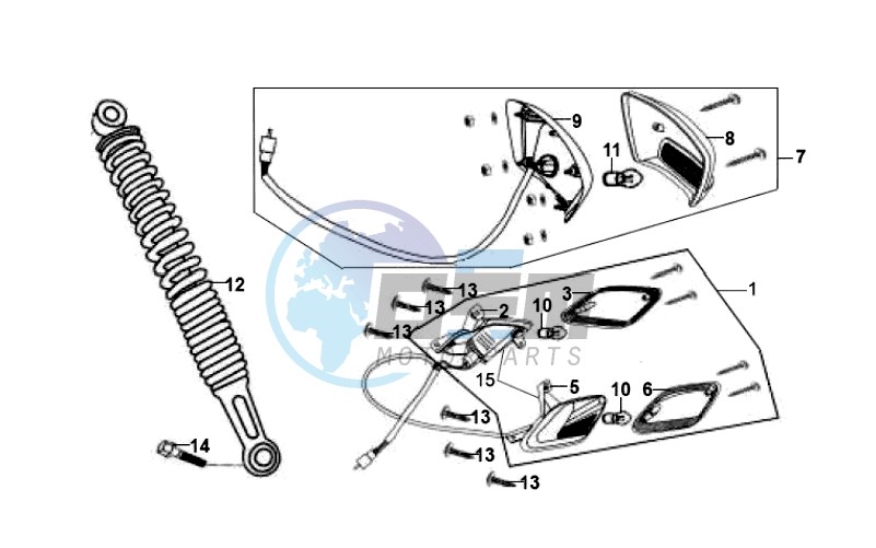 TAIL LIGHT - REAR SUSPENSION - INDICATORS