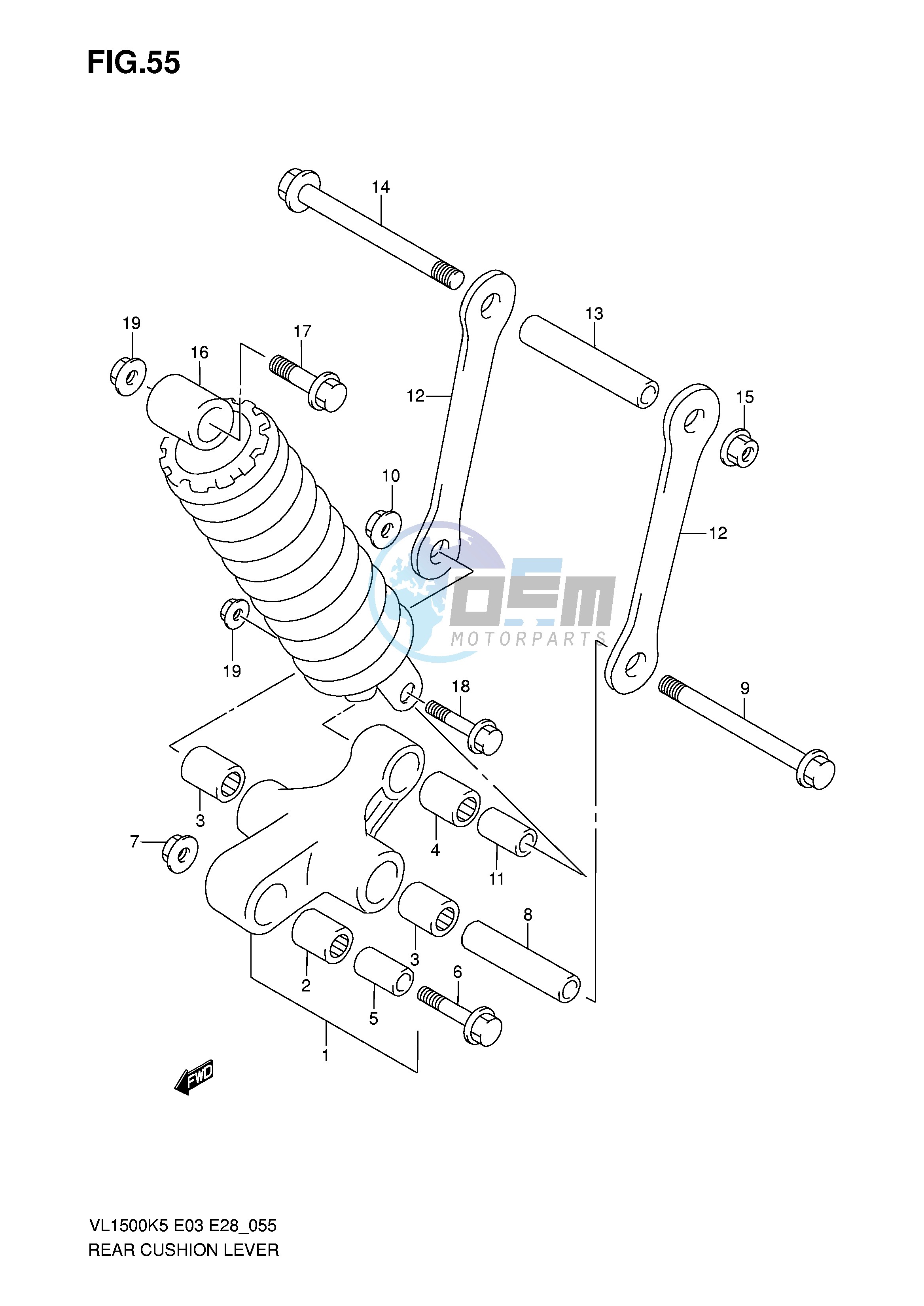 REAR CUSHION LEVER