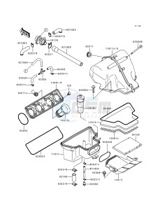 ZX 600 D [NINJA ZX-6] (D2-D4) [NINJA ZX-6] drawing AIR FILTER