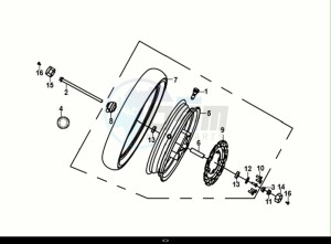 JET 14 50 (XC05W2-EU) (E5) (M1) drawing FRONT WHEEL