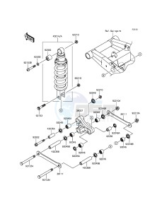 Z800 ABS ZR800DGF UF (UK FA) XX (EU ME A(FRICA) drawing Suspension/Shock Absorber