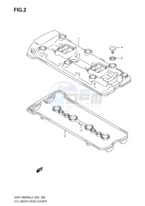 GSX1300R drawing CYLINDER HEAD COVER