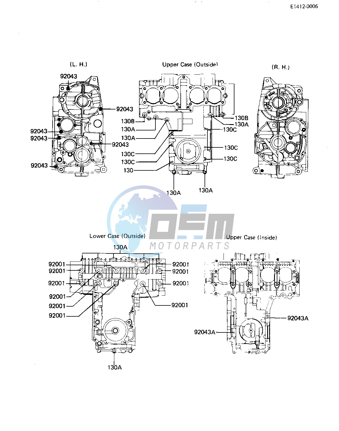 CRANKCASE BOLT & STUD PATTERN