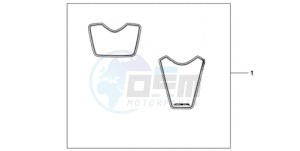 CBR1000RR9 Europe Direct - (ED / REP) drawing RACING STICKERSSET