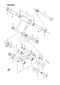 LT250R (E1) drawing CUSHION LEVER (MODEL M)