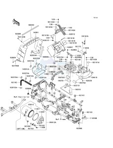 KVF 750 F [BRUTE FORCE 750 4X4I] (F8F) F8F drawing FRAME FITTINGS