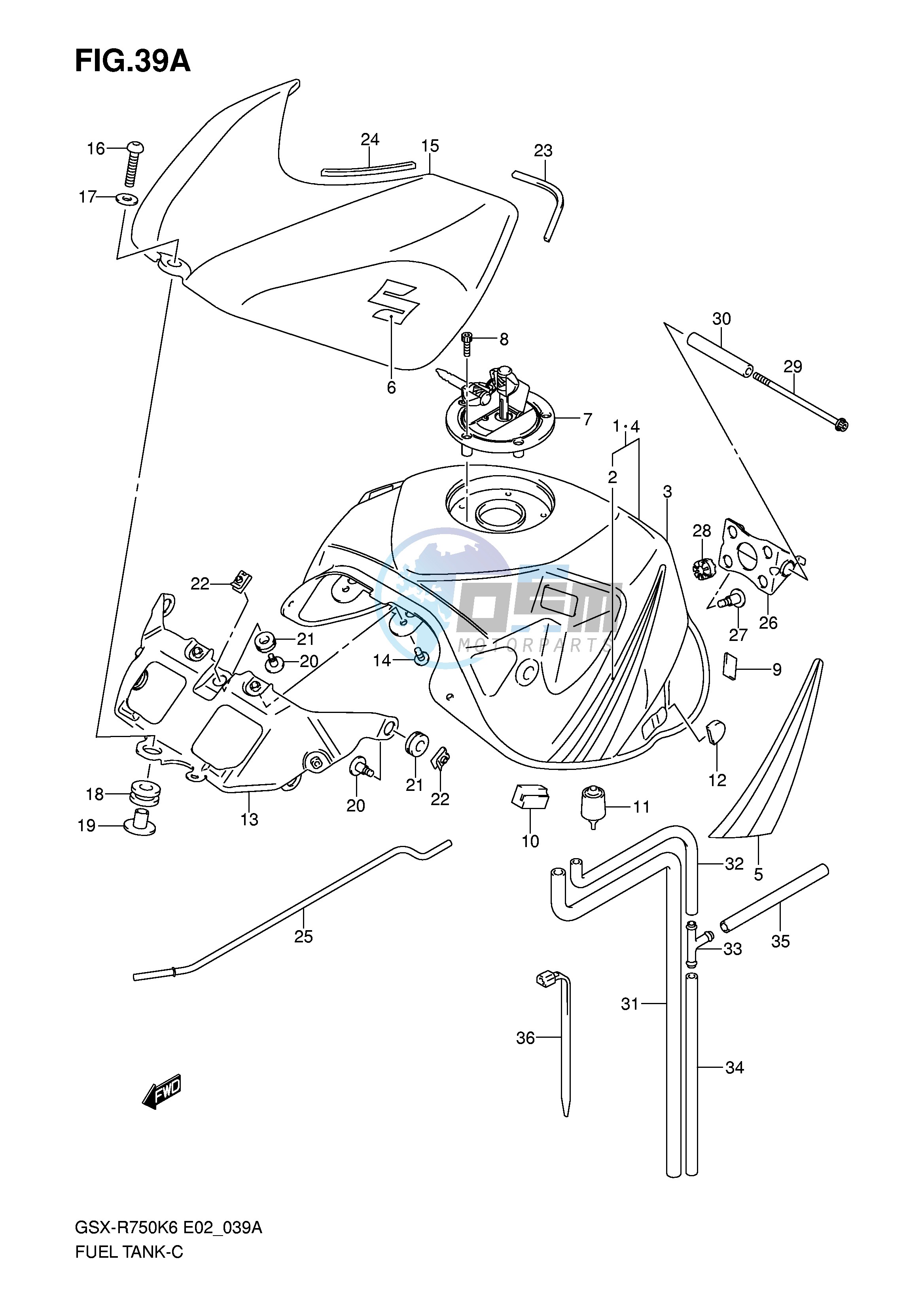 FUEL TANK (MODEL K7)