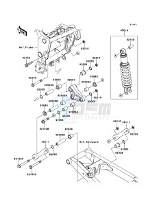 NINJA 250R EX250KCF GB XX (EU ME A(FRICA) drawing Suspension/Shock Absorber